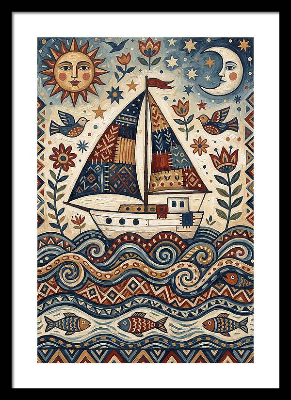 Folk Art Sailboat Adventure