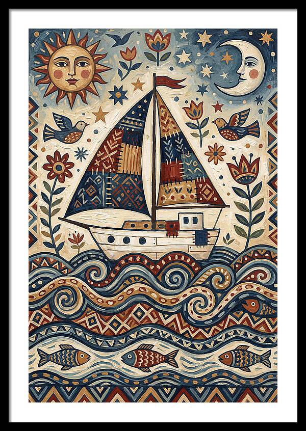 Folk Art Sailboat Adventure