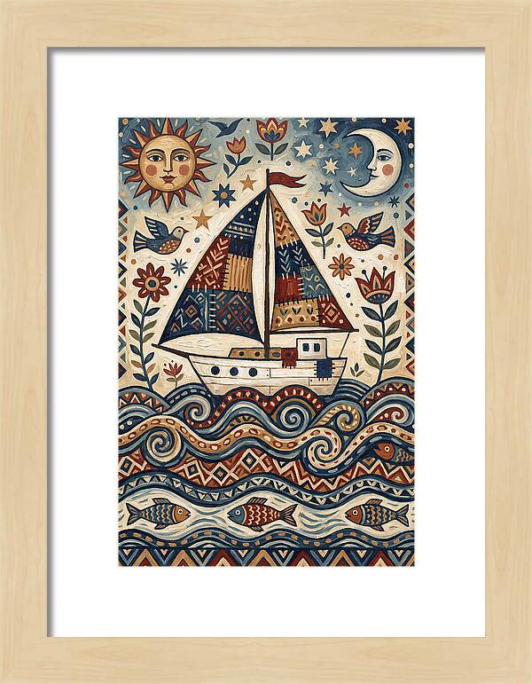 Folk Art Sailboat Adventure