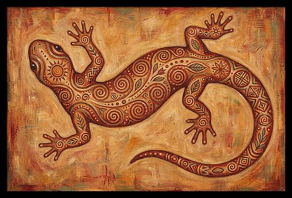 Folk Art Salamander