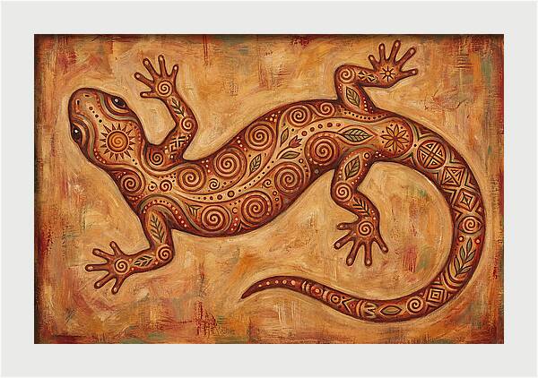 Folk Art Salamander