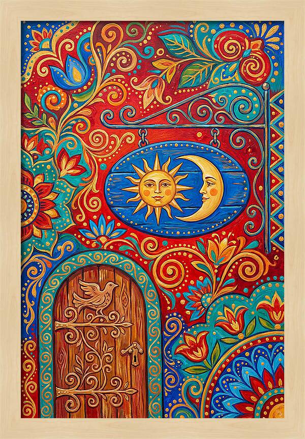 Folk Art Shop Sign