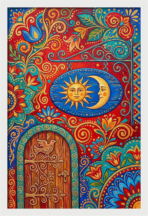 Folk Art Shop Sign