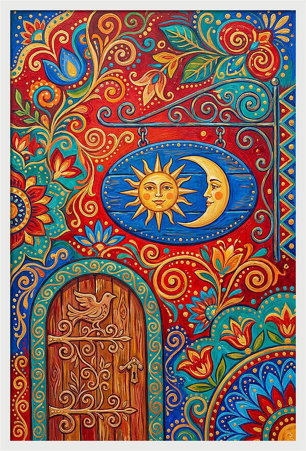 Folk Art Shop Sign