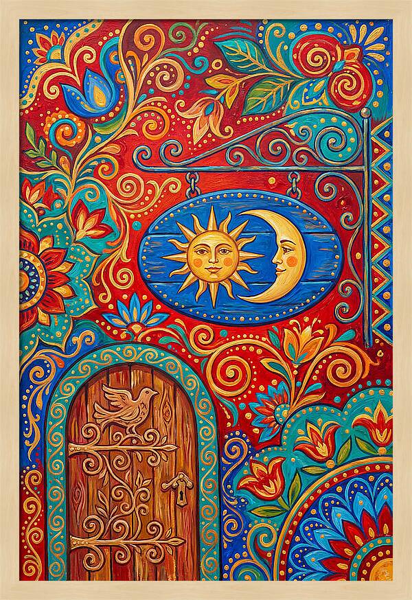 Folk Art Shop Sign
