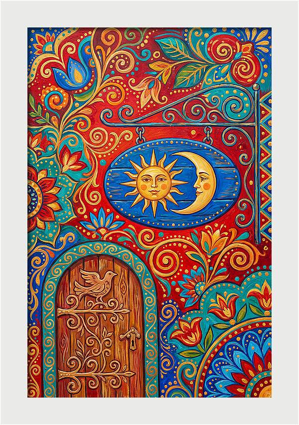 Folk Art Shop Sign