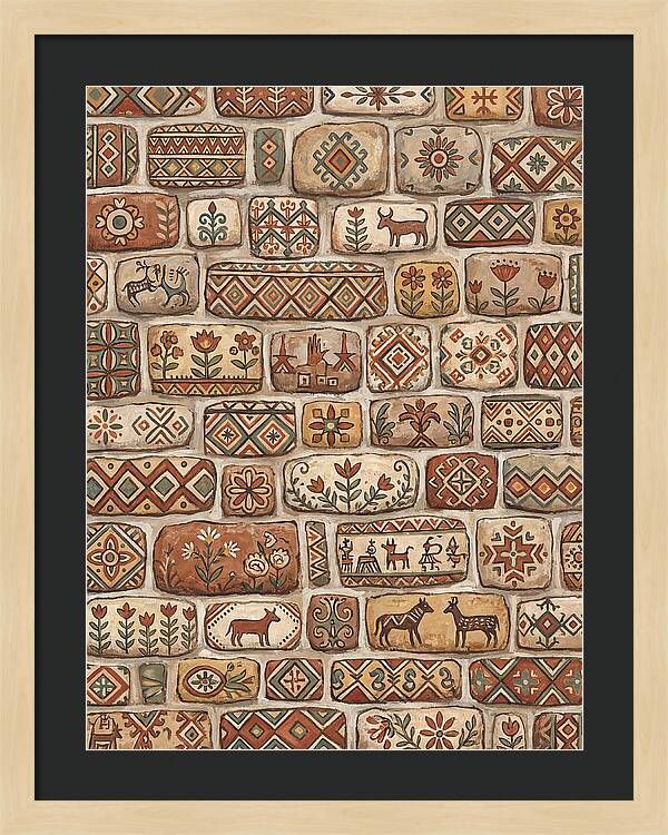 Folk Art Stone Wall