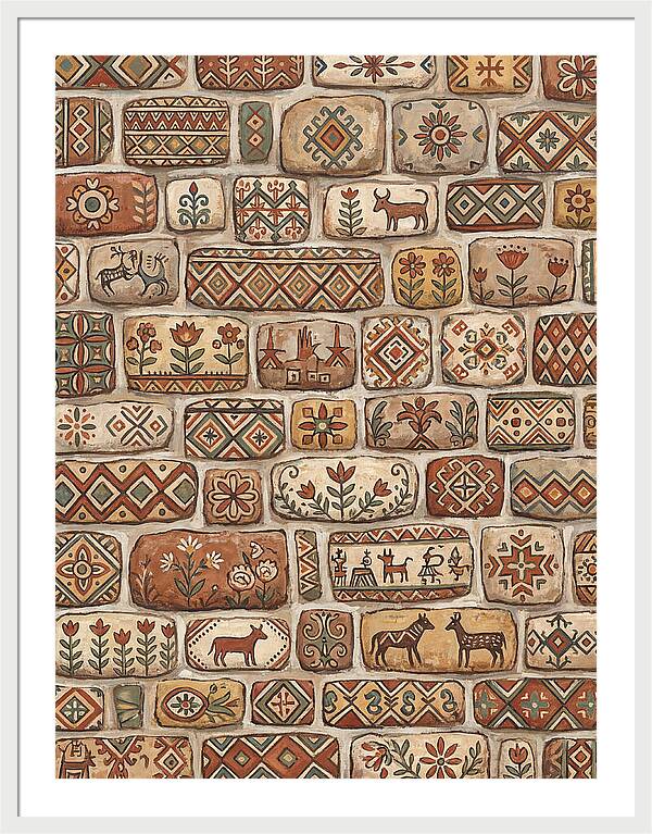 Folk Art Stone Wall
