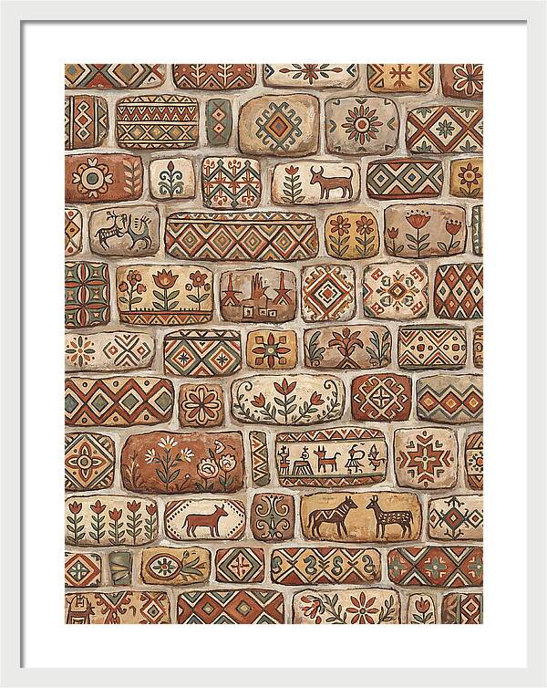 Folk Art Stone Wall