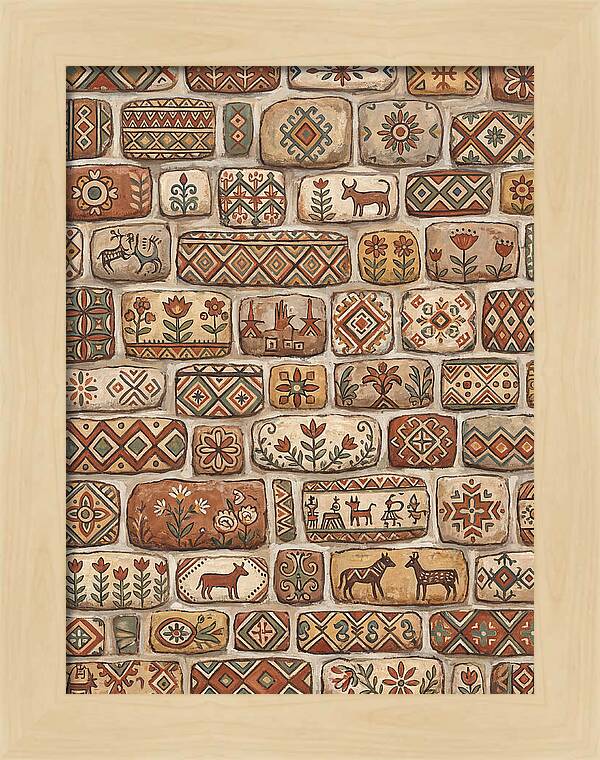 Folk Art Stone Wall