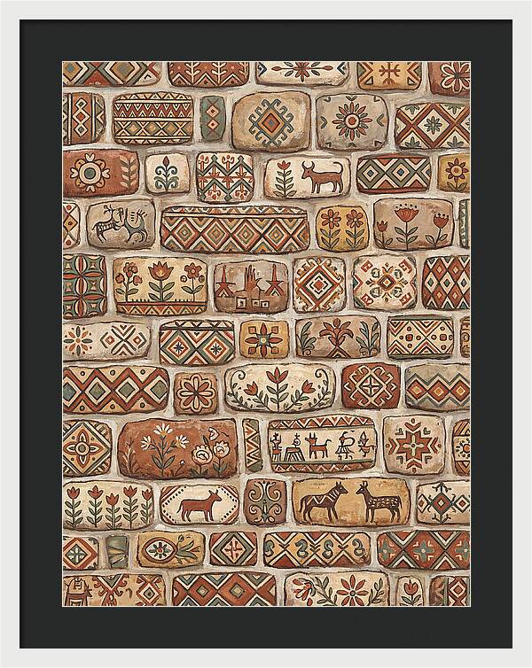 Folk Art Stone Wall