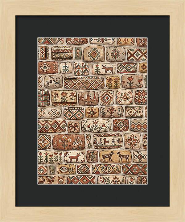 Folk Art Stone Wall