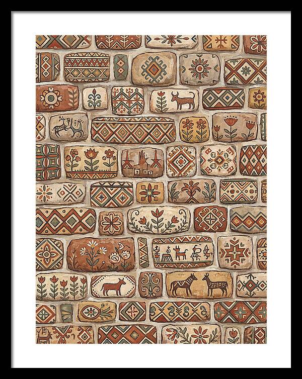 Folk Art Stone Wall