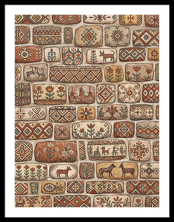 Folk Art Stone Wall