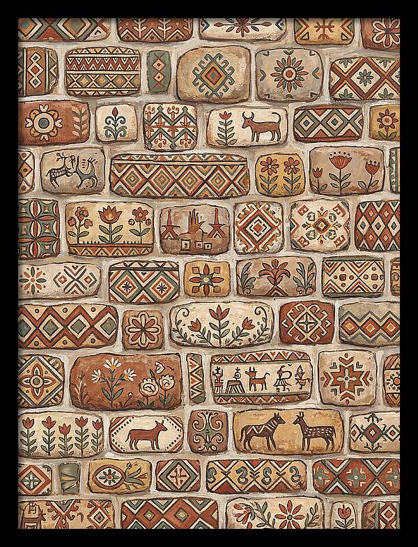 Folk Art Stone Wall