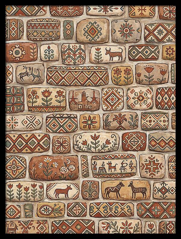 Folk Art Stone Wall