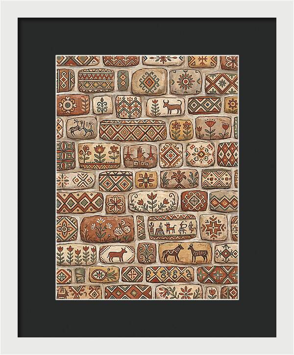 Folk Art Stone Wall