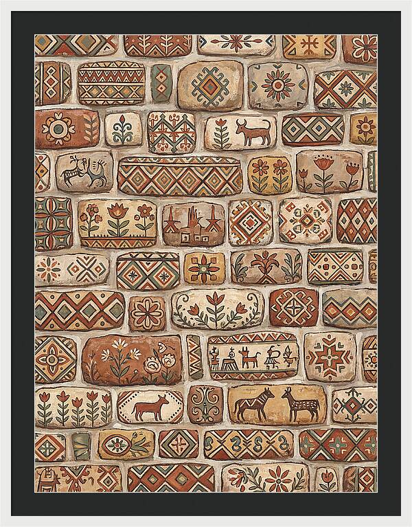 Folk Art Stone Wall