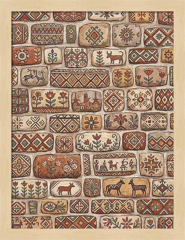 Folk Art Stone Wall