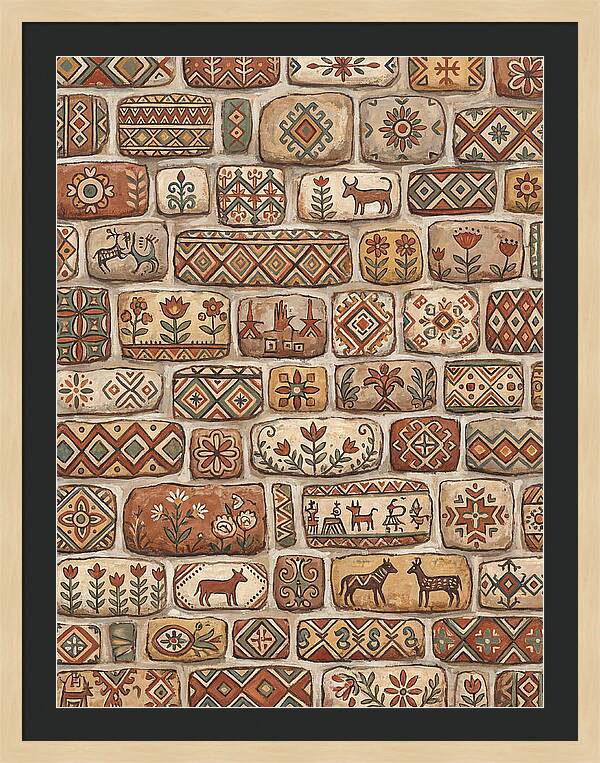 Folk Art Stone Wall