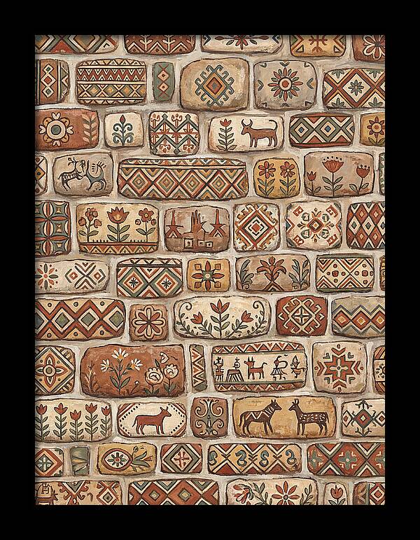 Folk Art Stone Wall