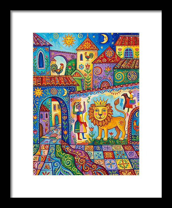 Folk Art Street Scene