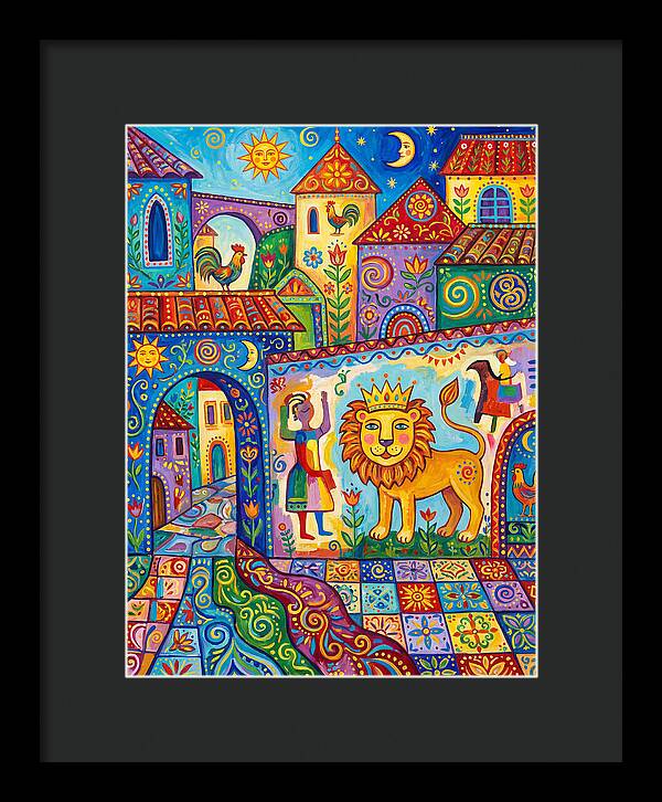 Folk Art Street Scene
