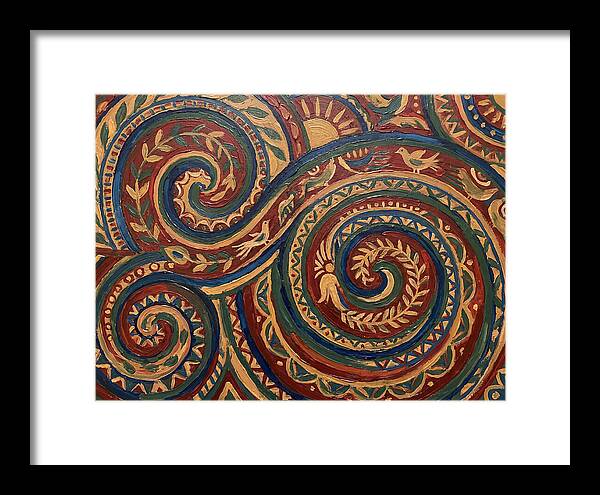 Folk Art Swirls In Color