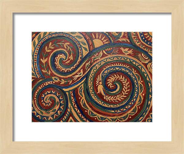 Folk Art Swirls In Color