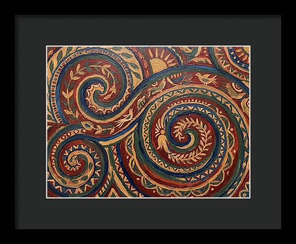 Folk Art Swirls In Color