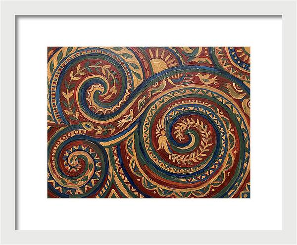 Folk Art Swirls In Color