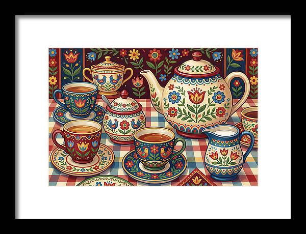 Folk Art Tea Service