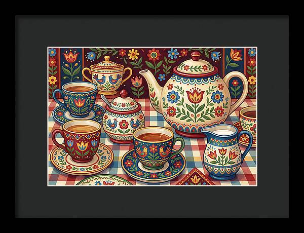 Folk Art Tea Service