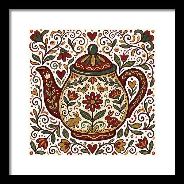 Folk Art Teapot