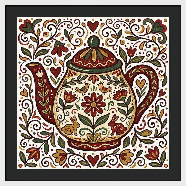 Folk Art Teapot