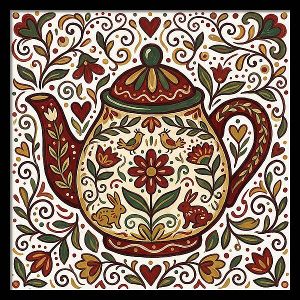 Folk Art Teapot