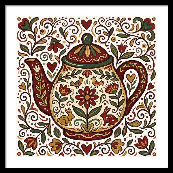 Folk Art Teapot