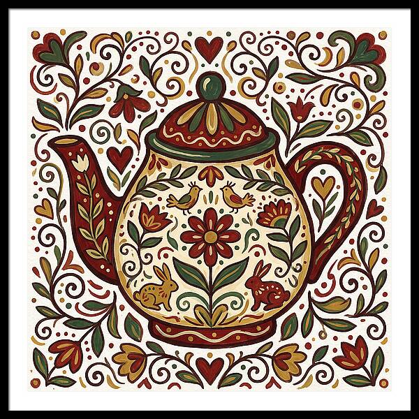 Folk Art Teapot