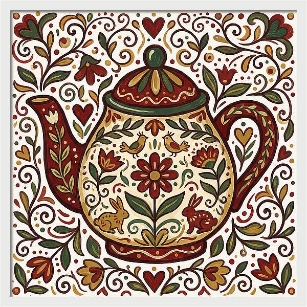 Folk Art Teapot