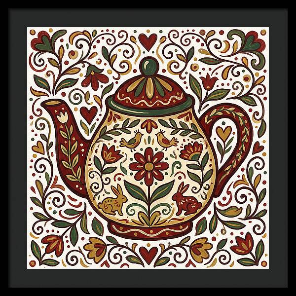 Folk Art Teapot
