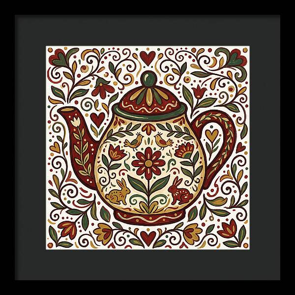 Folk Art Teapot