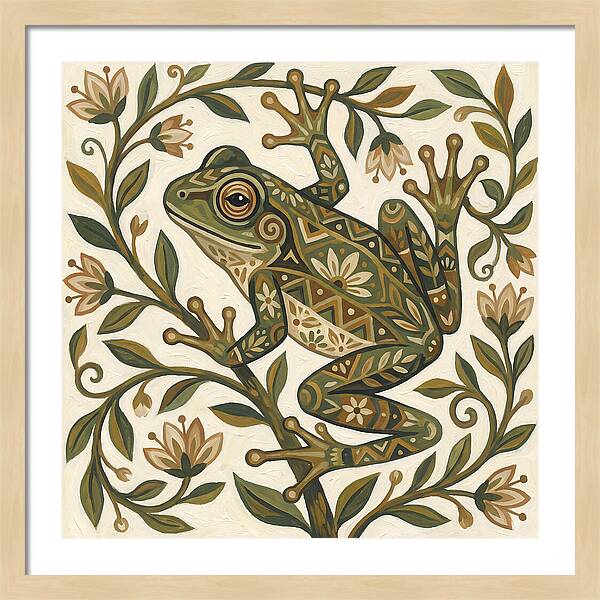 Folk Art Tree Frog