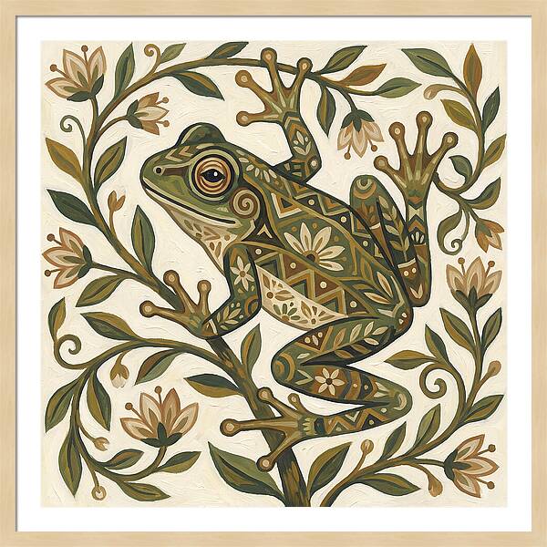 Folk Art Tree Frog