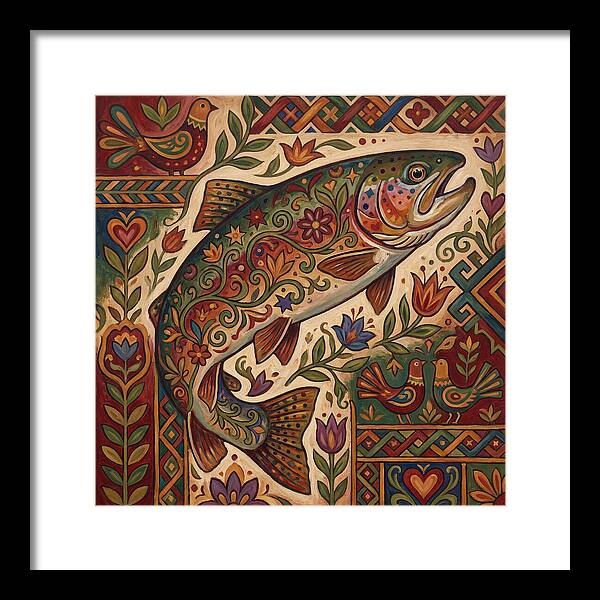 Folk Art Trout