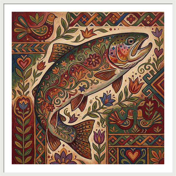 Folk Art Trout