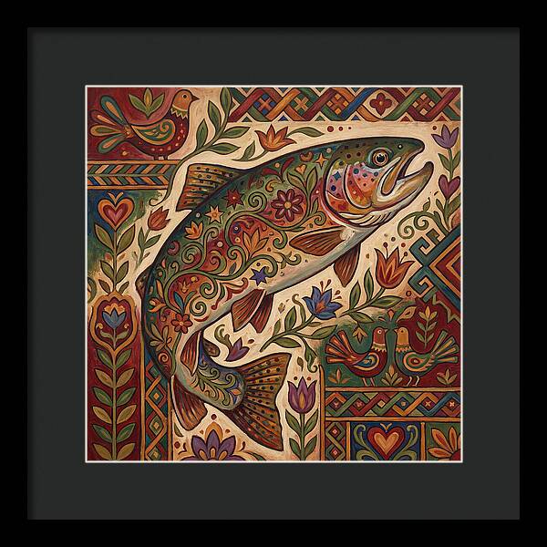 Folk Art Trout