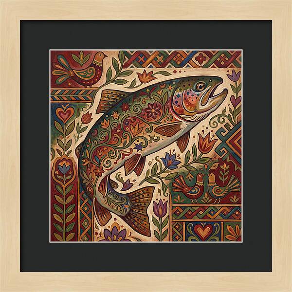 Folk Art Trout