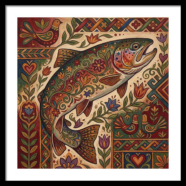 Folk Art Trout