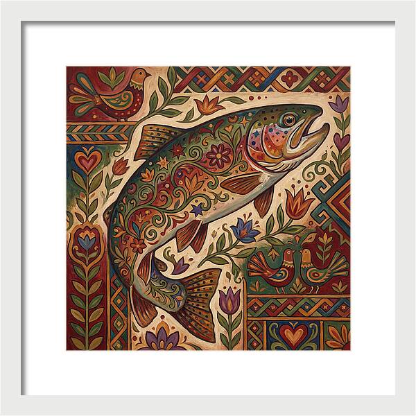 Folk Art Trout