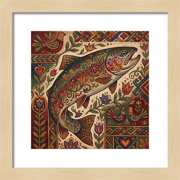 Folk Art Trout